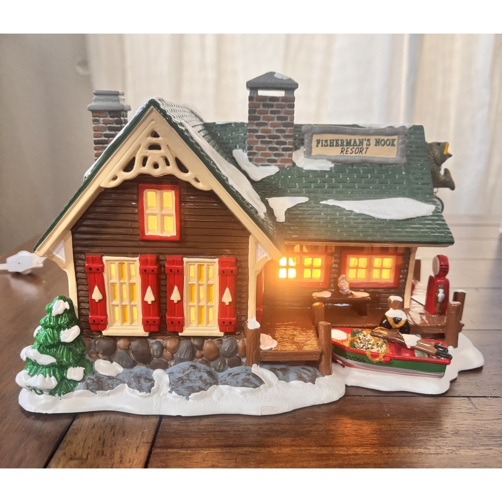 Department 56 The Original Snow Village Fisherman's Nook Resort Retired Dec 1999